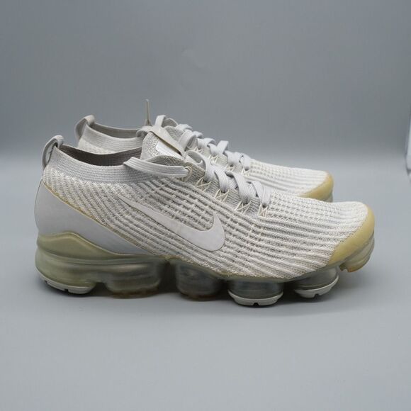 Nike Air VaporMax Flyknit 3 Shoes Women's Size 10 Pure Platinum AJ6910-100 - Picture 9 of 10